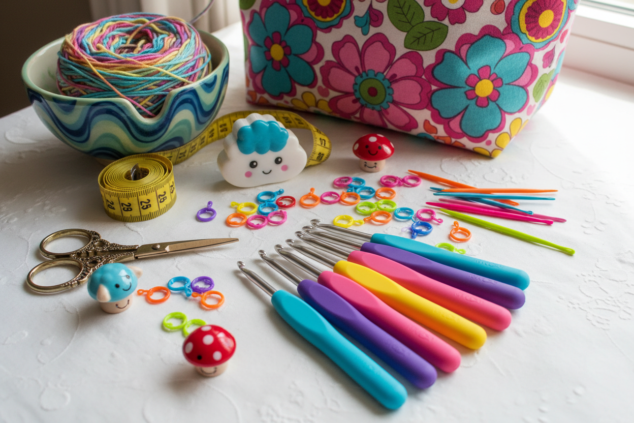 Fun crocheting tools
